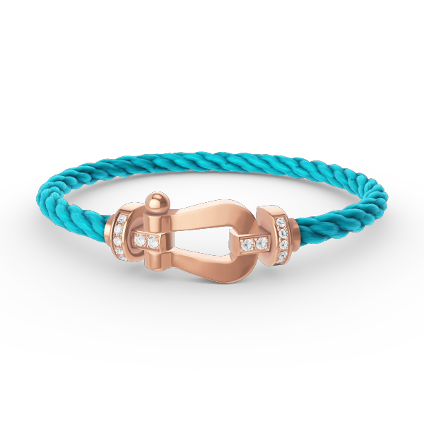 ¡®Moco¡¯FORCE LARGE HORSESHOE HALF DIAMOND BRACELET ROSE GOLD