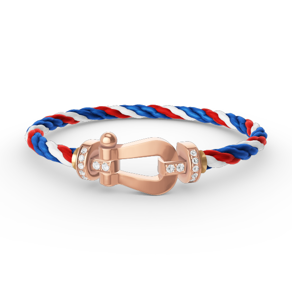 ¡®Moco¡¯FORCE LARGE HORSESHOE HALF DIAMOND BRACELET ROSE GOLD