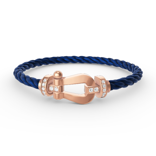 ¡®Moco¡¯FORCE LARGE HORSESHOE HALF DIAMOND BRACELET ROSE GOLD