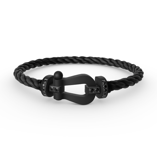 ¡®Moco¡¯FORCE LARGE SERIES HORSESHOE BLACK SAMURAI BRACELET