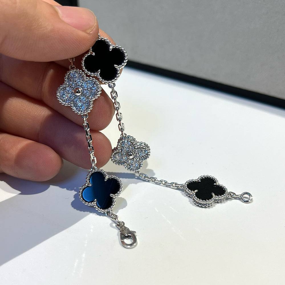 [Moco]New CLOVER 5 MOTIF ONYXS BRACELET COLLECTION