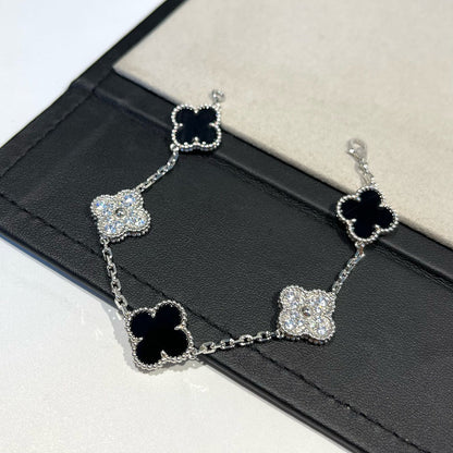 [Moco]New CLOVER 5 MOTIF ONYXS BRACELET COLLECTION
