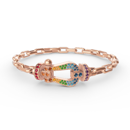 ¡®Moco¡¯FORCE LARGE HORSESHOE CLASP  METAL BRACELET