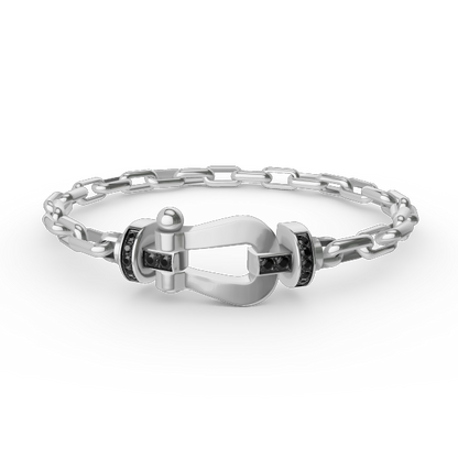 ¡®Moco¡¯FORCE LARGE HORSESHOE CLASP  METAL BRACELET