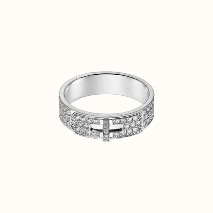 ¡®Moco¡¯KELLY SILVER DIAMOND RING