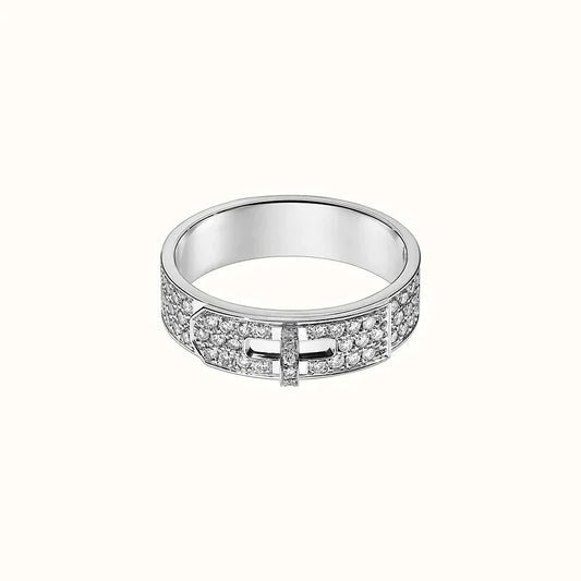 ¡®Moco¡¯KELLY SILVER DIAMOND RING