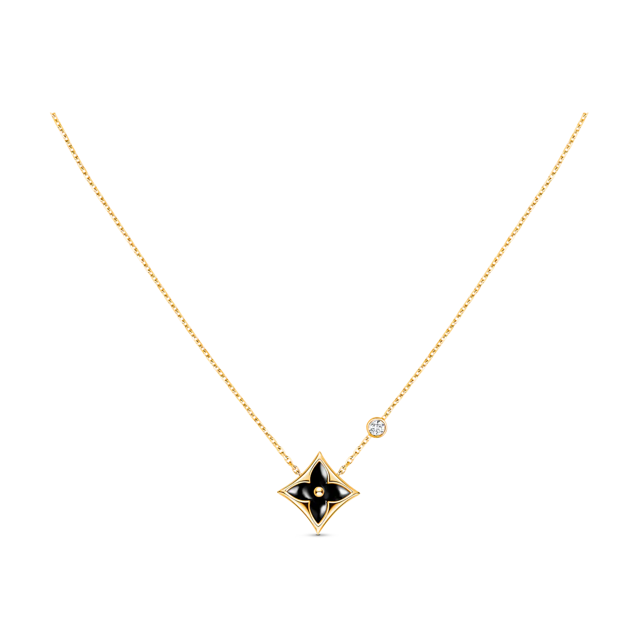 ¡®Moco¡¯STAR BLACK MOP NECKLACE