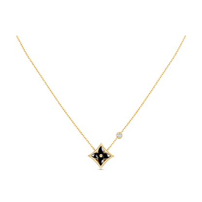 ¡®Moco¡¯STAR BLACK MOP NECKLACE