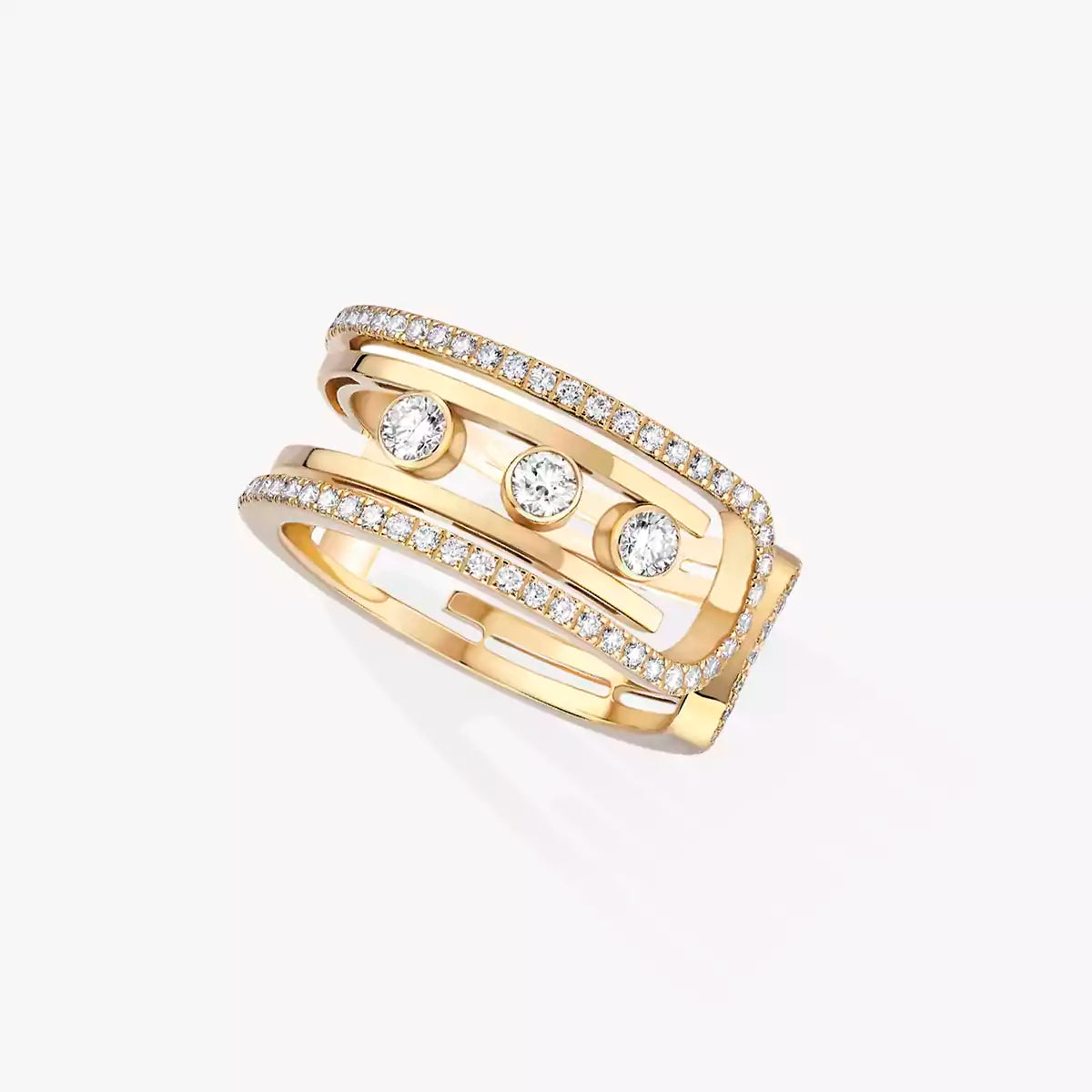[ Moco ]Move 10th Diamond Ring in Gold