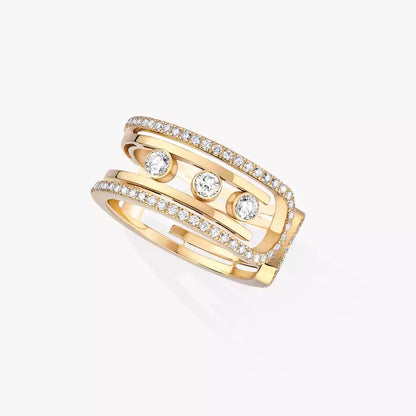 [ Moco ]Move 10th Diamond Ring in Gold