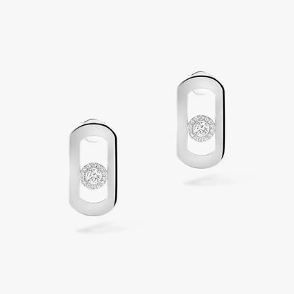 [ Moco ]So Move Diamond Earrings in Yellow Gold