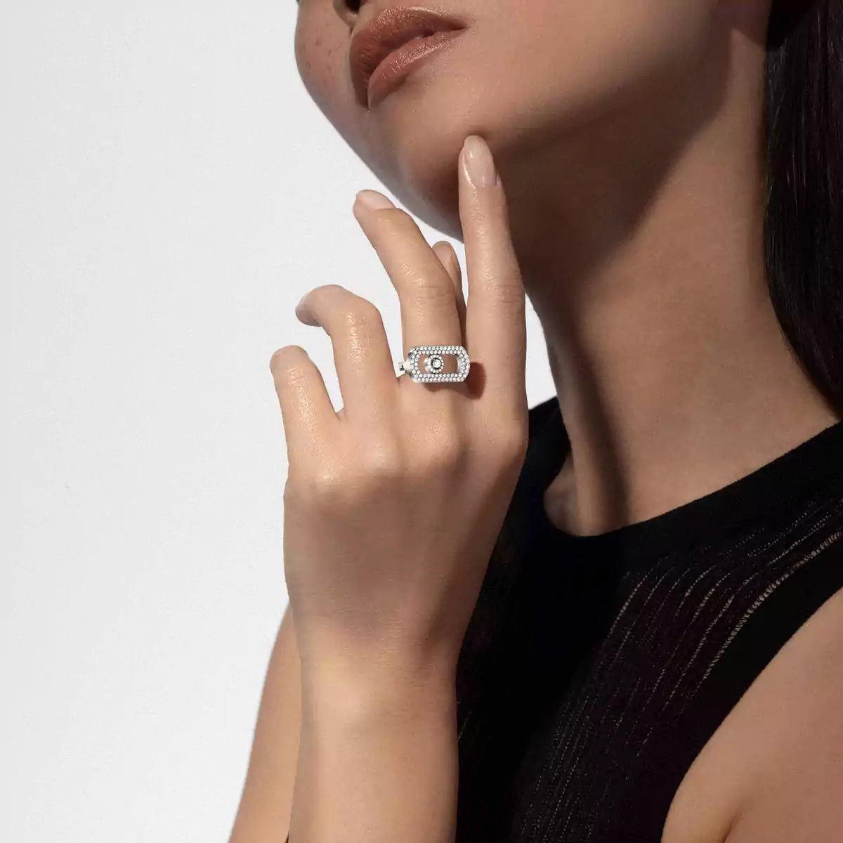 [ Moco ]So Move Pave_-Set Diamond Ring