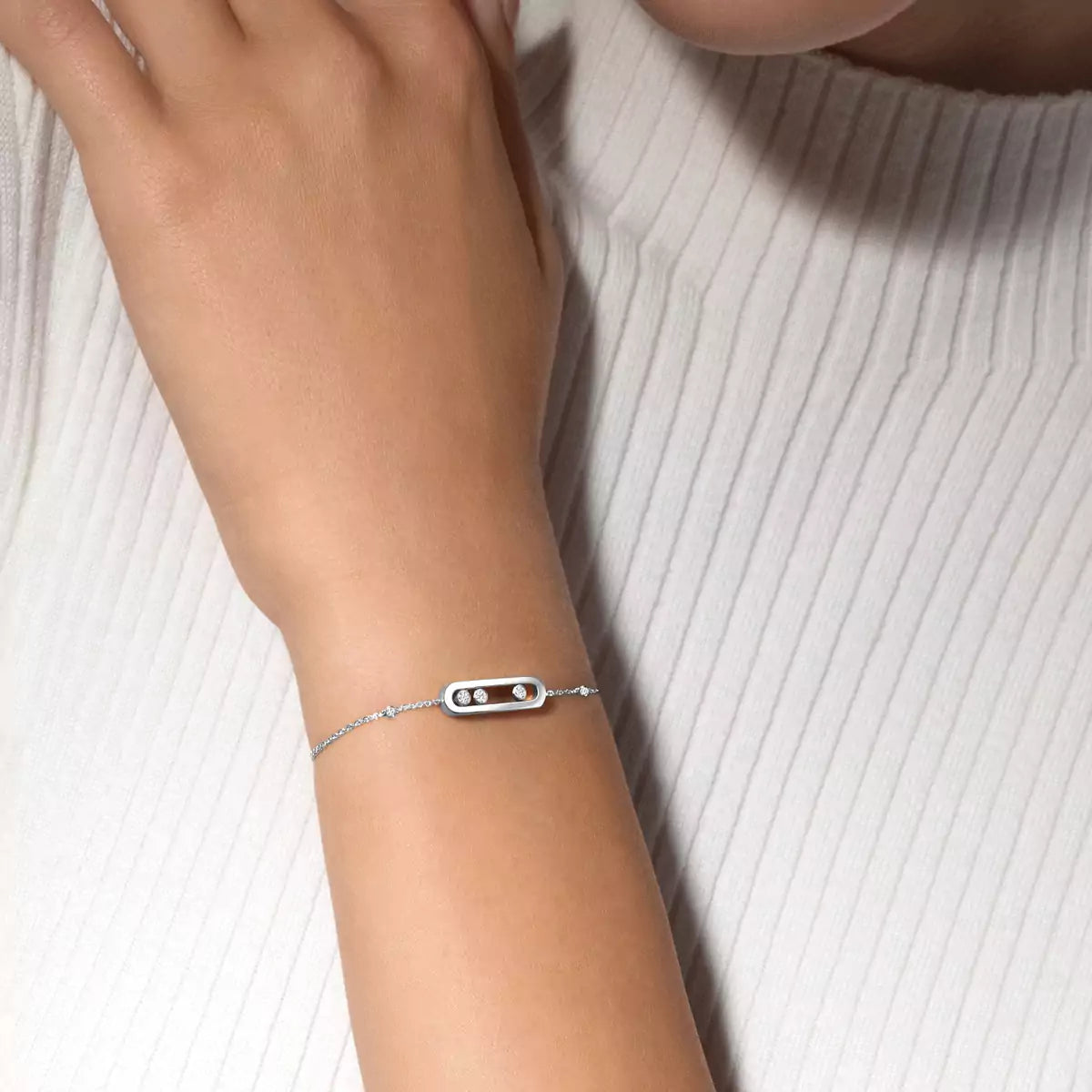 [ Moco ]Baby Move Diamond Bracelet
