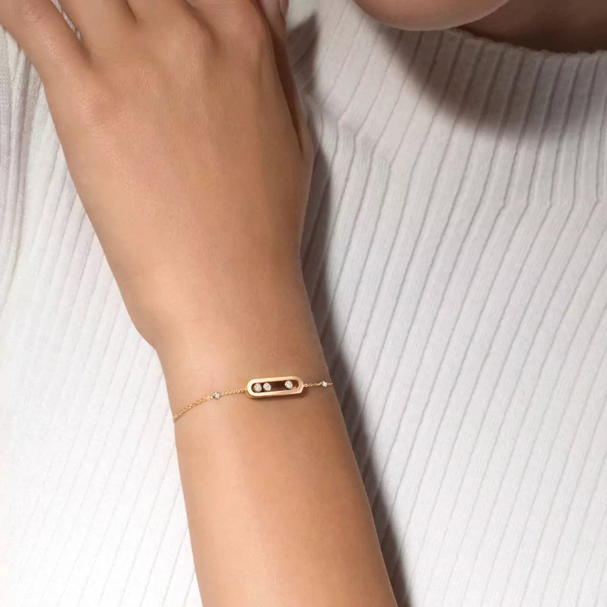 [ Moco ]Baby Move Diamond Bracelet