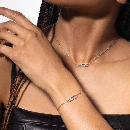 [ Moco ]Pavé Baby Move Diamond Bracelet
