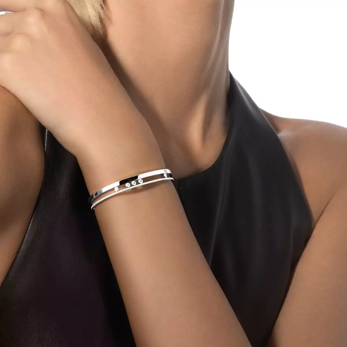 [ Moco ]Move Romane Diamond Bangle Bracelet