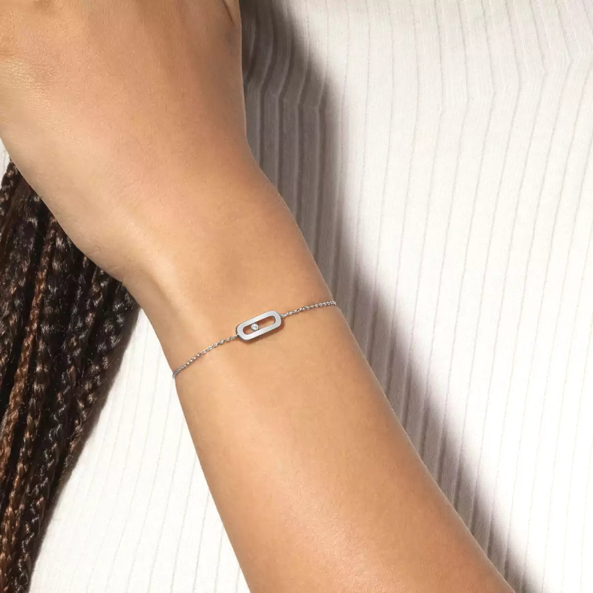 [ Moco ]Move Uno Diamond Bracelet