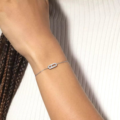 [ Moco ]Move Uno Diamond Bracelet