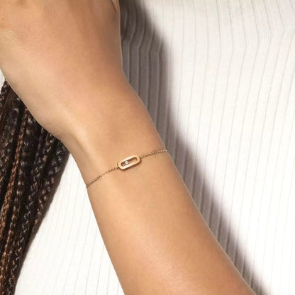 [ Moco ]Move Uno Diamond Bracelet