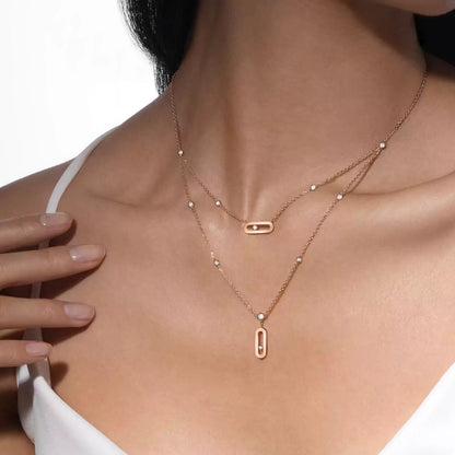 [ Moco ] Move Uno Diamond Necklace