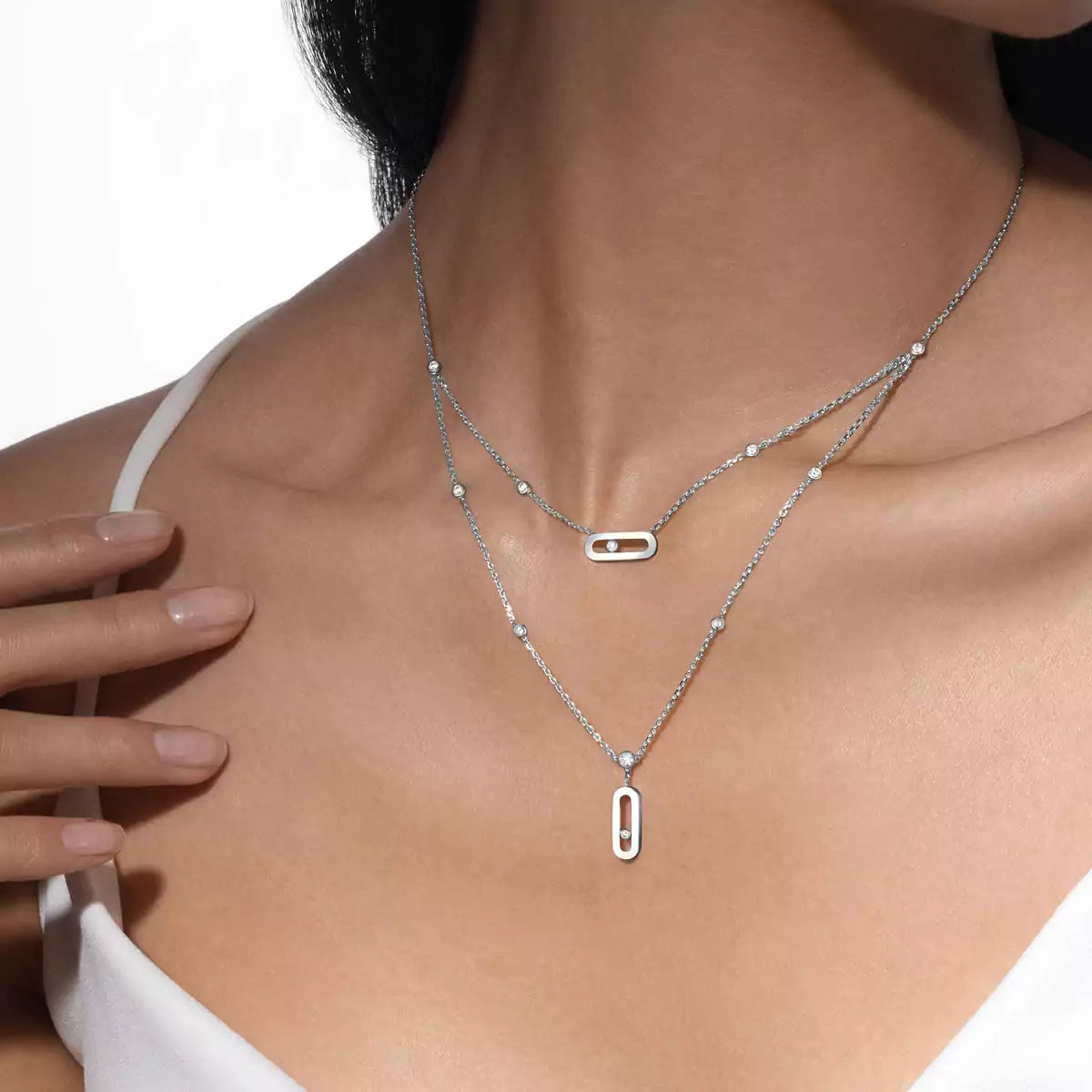 [ Moco ] Move Uno Diamond Necklace
