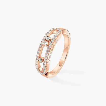 [ Moco ] Baby Move Gold Diamond Pave_ Ring