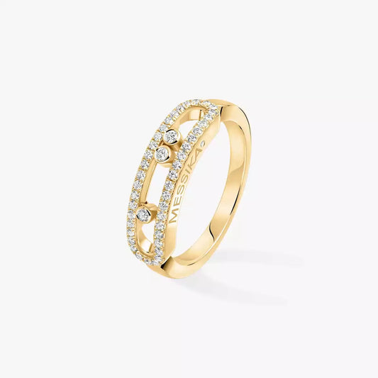 [ Moco ] Baby Move Gold Diamond Pave_ Ring