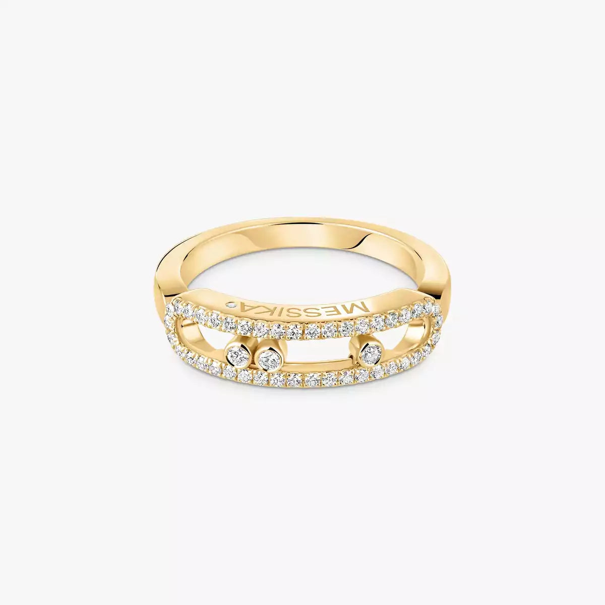[ Moco ] Baby Move Gold Diamond Pave_ Ring