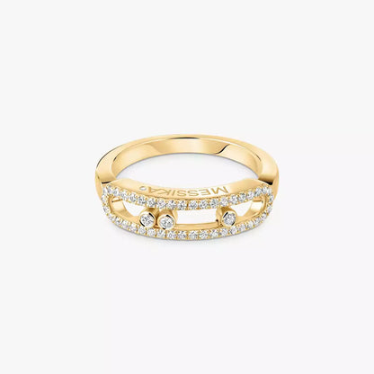 [ Moco ] Baby Move Gold Diamond Pave_ Ring