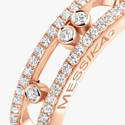 [ Moco ] Baby Move Gold Diamond Pave_ Ring