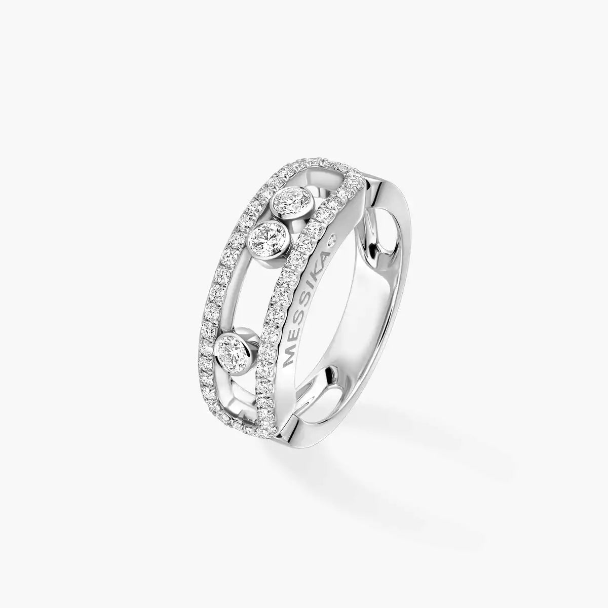 [ Moco ] Move Gold Diamond Pave_ Ring