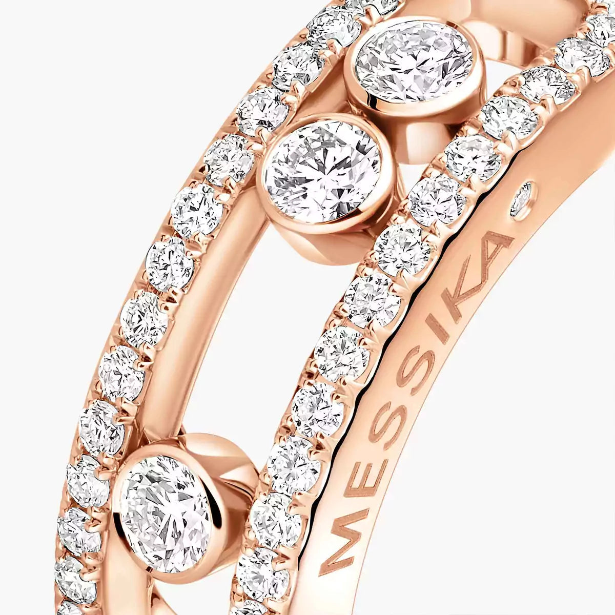 [ Moco ] Move Gold Diamond Pave_ Ring