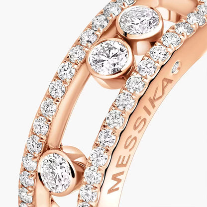 [ Moco ] Move Gold Diamond Pave_ Ring