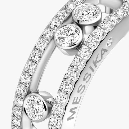 [ Moco ] Move Gold Diamond Pave_ Ring