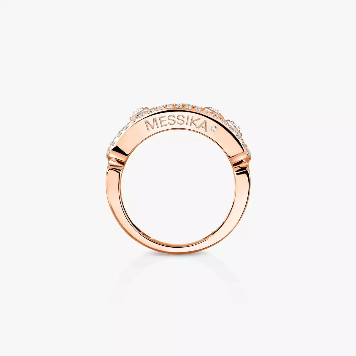 [ Moco ] Move Gold Diamond Pave_ Ring
