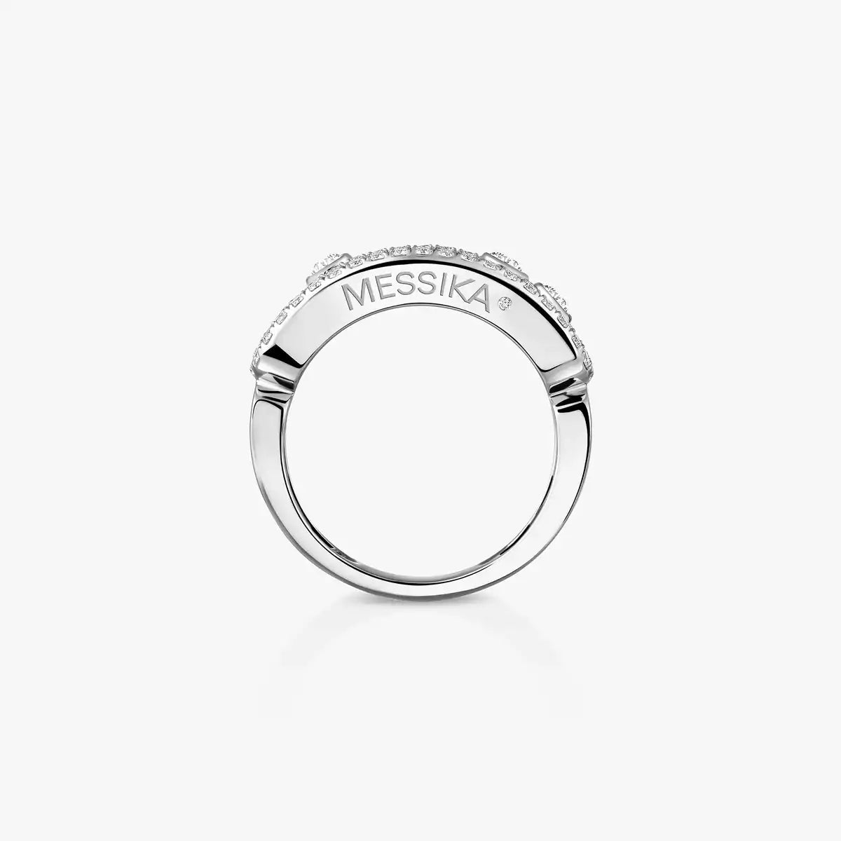 [ Moco ] Move Gold Diamond Pave_ Ring