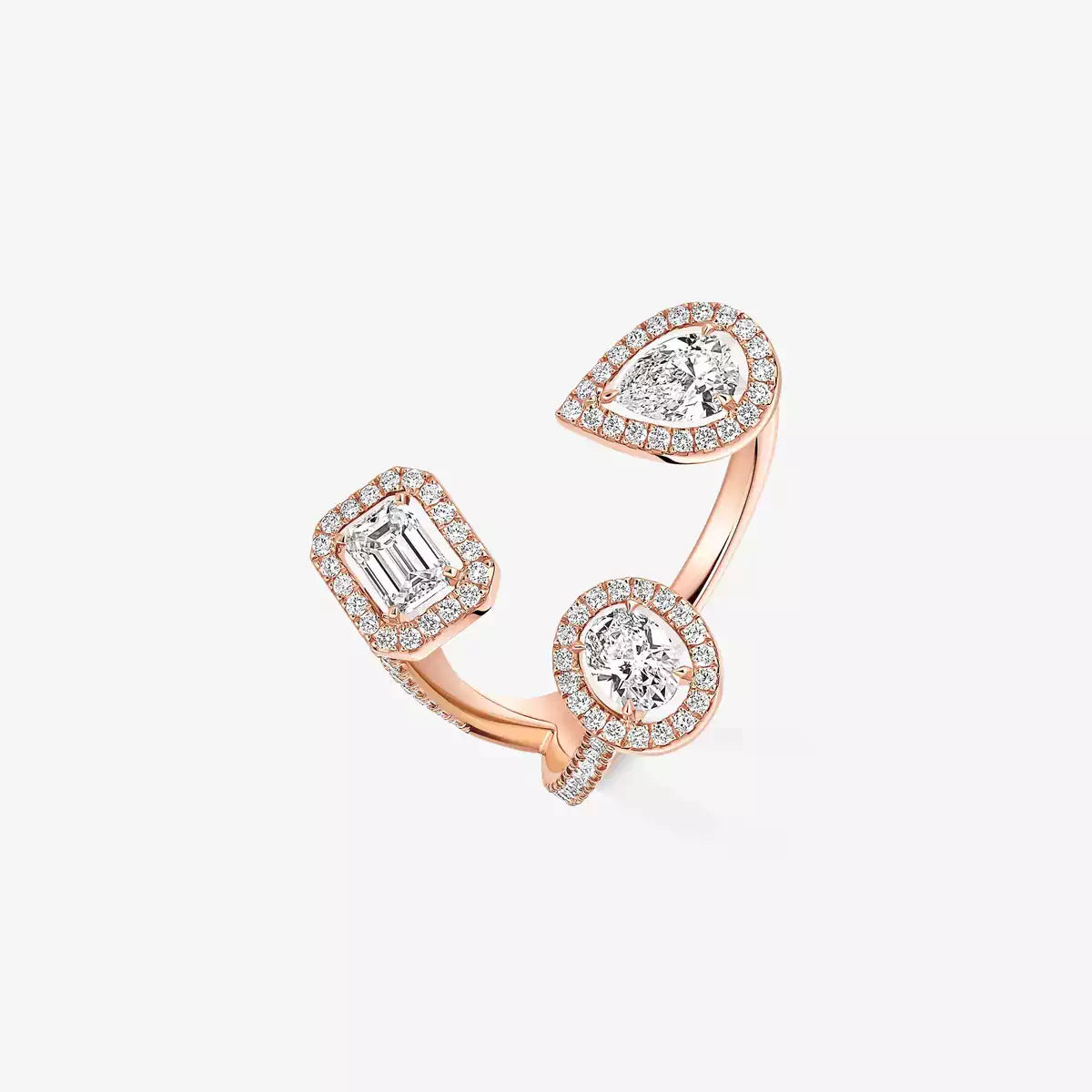 [[ Moco ] Diamond Ring 0,25ct My Twin Trilogy