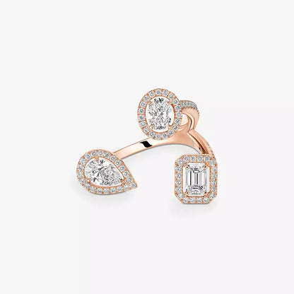 [[ Moco ] Diamond Ring 0,25ct My Twin Trilogy