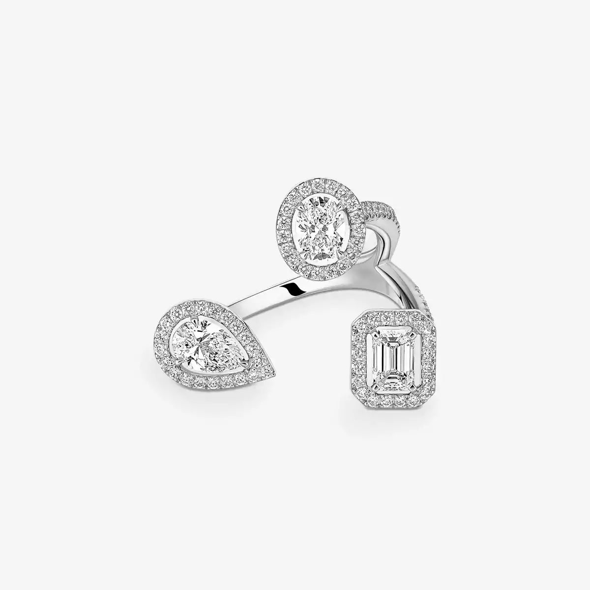 [[ Moco ] Diamond Ring 0,25ct My Twin Trilogy