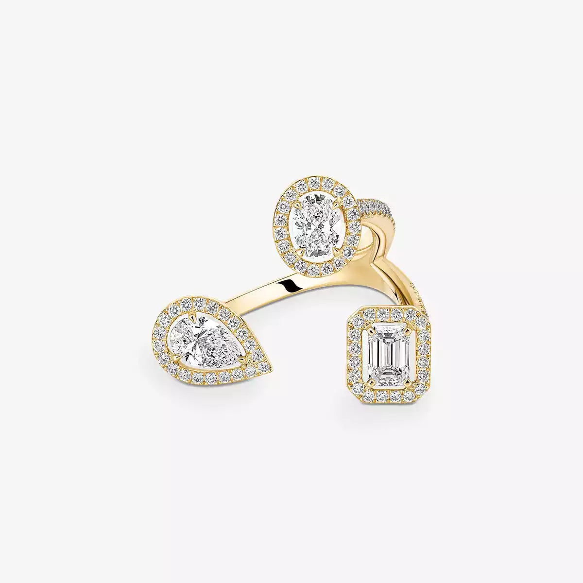 [[ Moco ] Diamond Ring 0,25ct My Twin Trilogy
