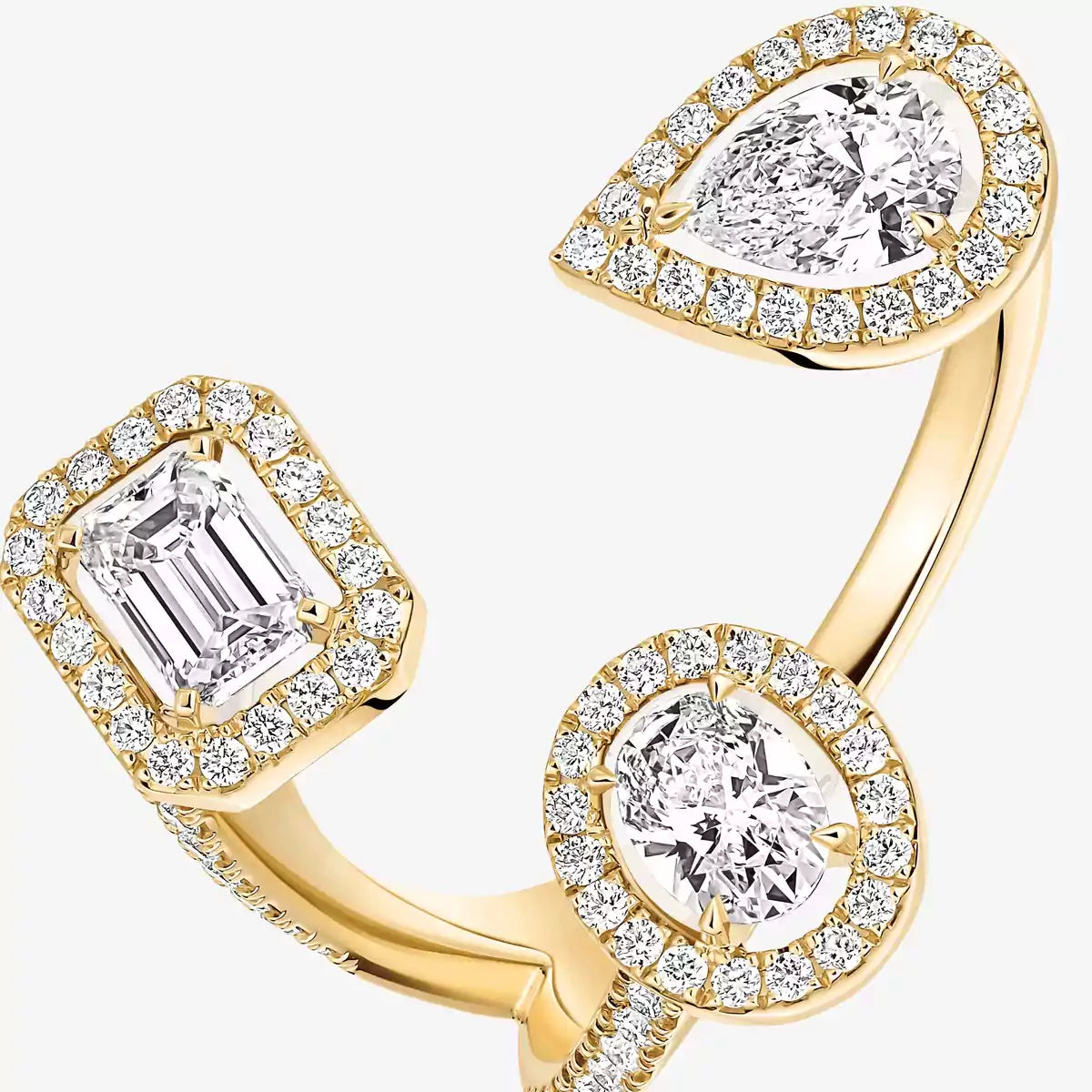 [[ Moco ] Diamond Ring 0,25ct My Twin Trilogy