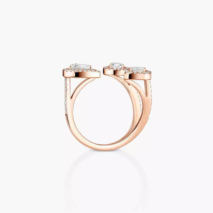 [[ Moco ] Diamond Ring 0,25ct My Twin Trilogy