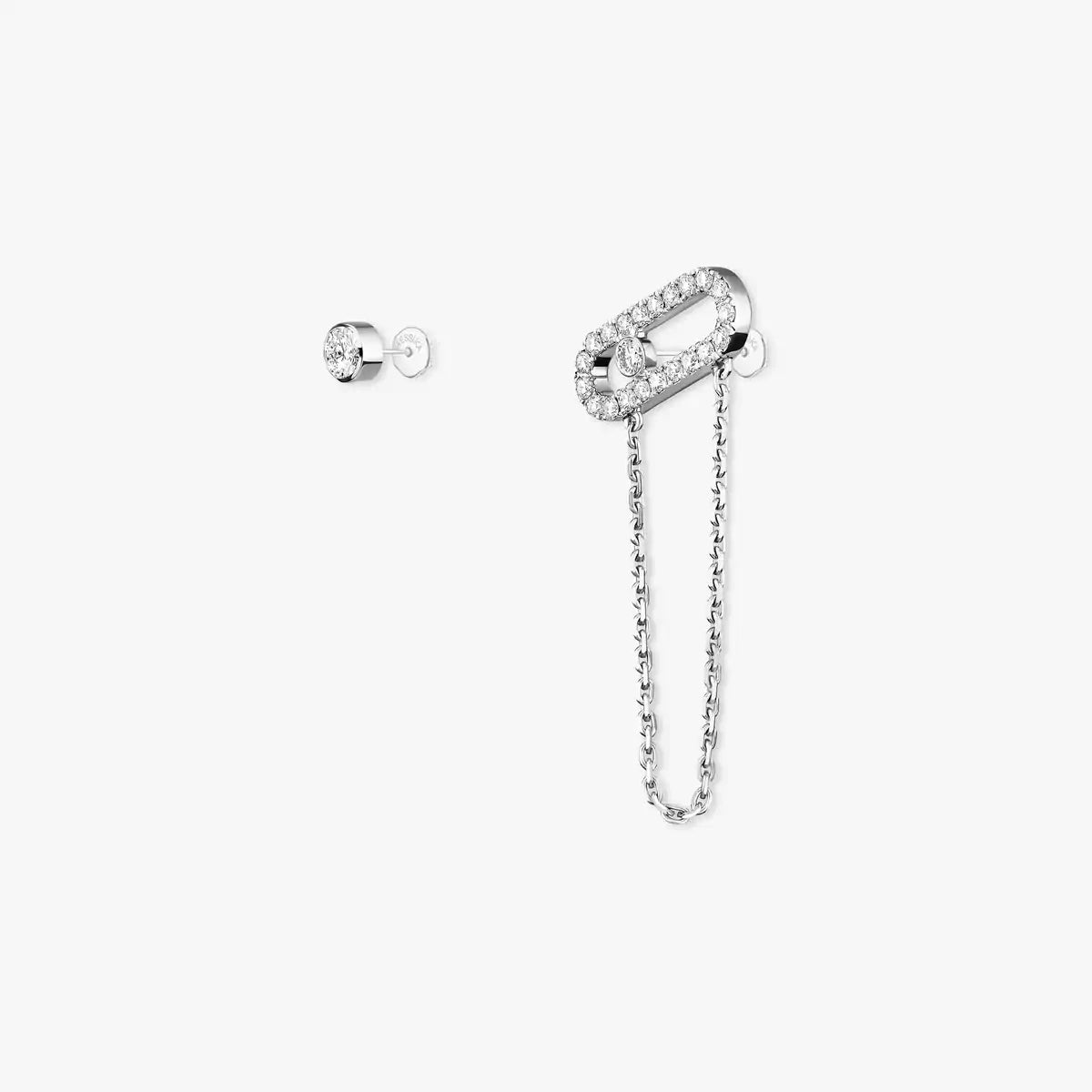 [ Moco ]Move Uno Diamond Earrings