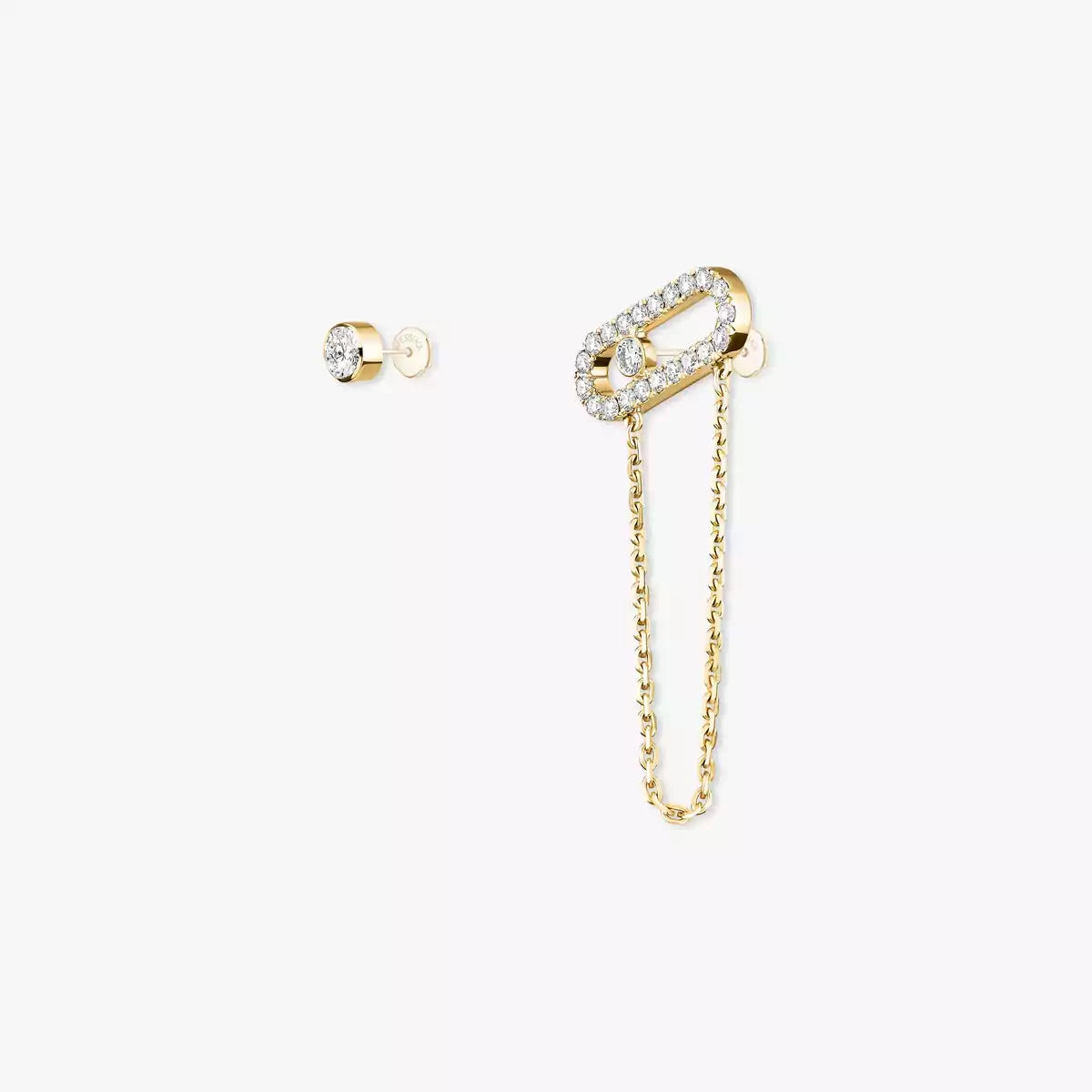 [ Moco ]Move Uno Diamond Earrings
