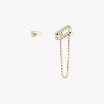 [ Moco ]Move Uno Diamond Earrings
