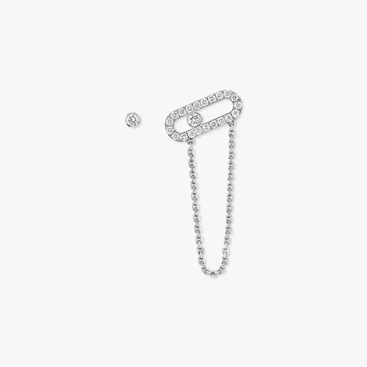 [ Moco ]Move Uno Diamond Earrings