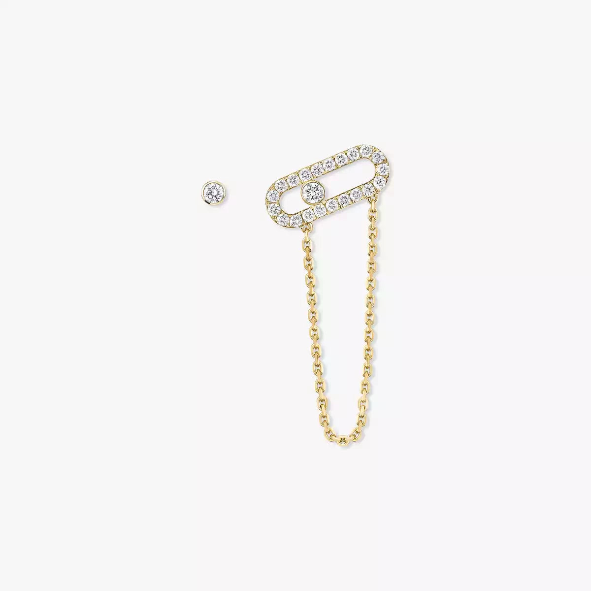 [ Moco ]Move Uno Diamond Earrings