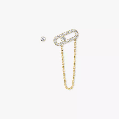 [ Moco ]Move Uno Diamond Earrings