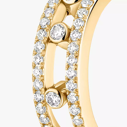 [ Moco ]Diamond Pave_ Hoop Earrings Move