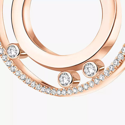 [ Moco ]Move Romane Small Diamond Hoop Earrings